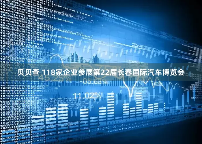 贝贝查 118家企业参展第22届长春国际汽车博览会